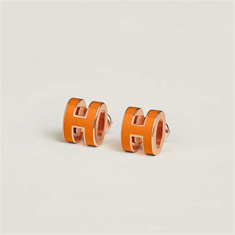 hermes mini pop h earrings price|hermes horn and lacquer earrings.